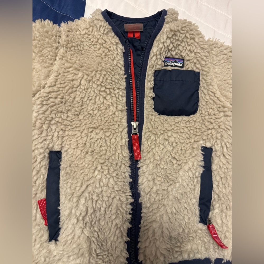 Patagonia Kids Sherpa Fleece Jacket - Like New!